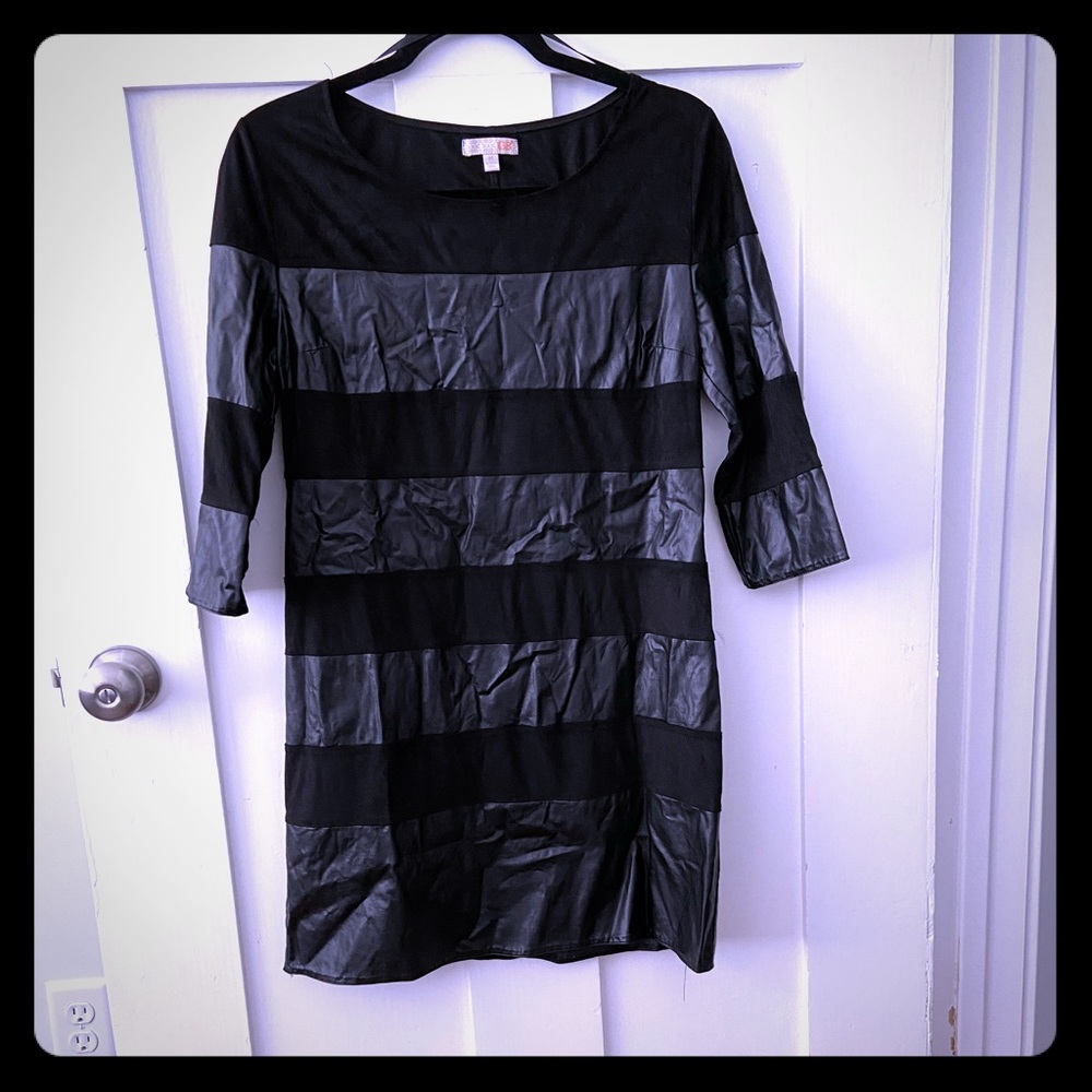 Suede and Leather Gianna Bini dress.